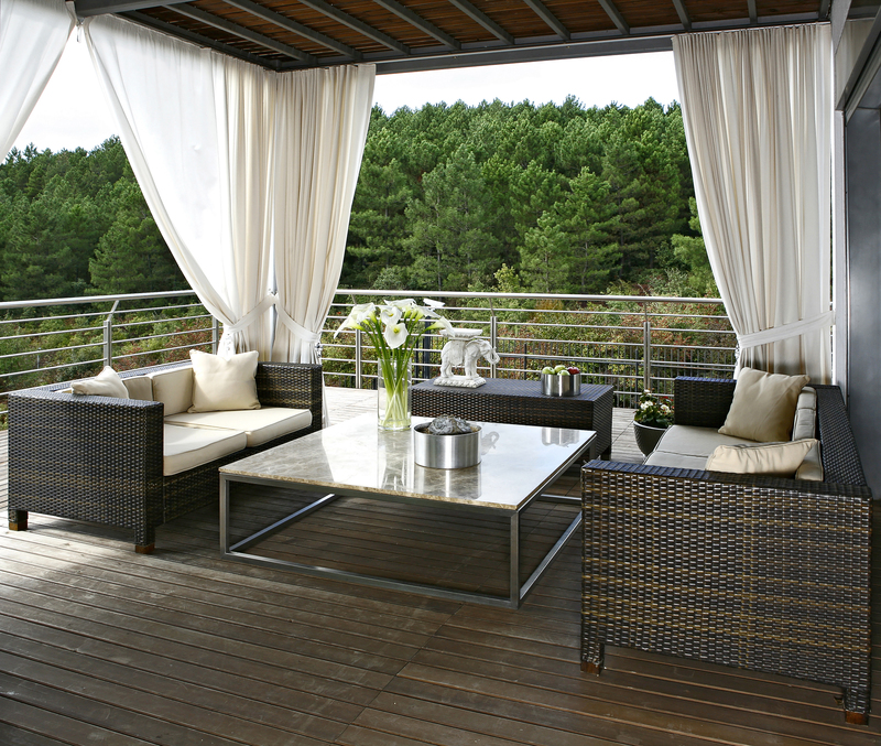 Shield Your Outdoor Lounge with Gorgeous Tall-Potted Plants That Provide Cover